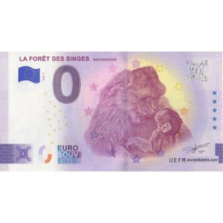 Billet souvenir touristique - 2026-5 - La forêt des singes - (Lot)