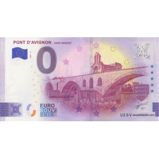 Billet souvenir touristique - 2026-14 - Pont d'Avignon - (Vaucluse)
