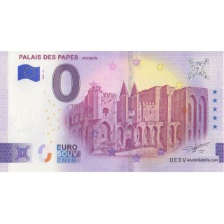 Billet souvenir touristique - 2026-13 - Avignon - Palais des Papes - (Vaucluse)