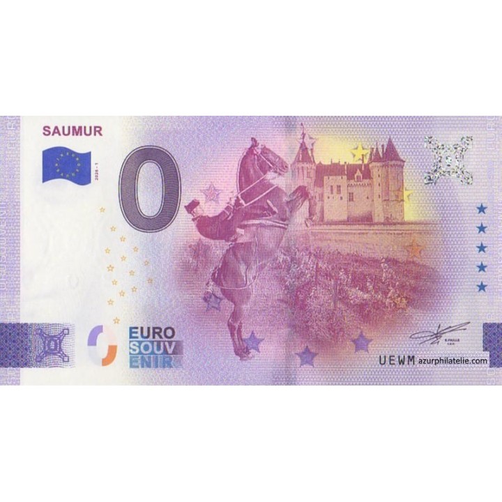 Billet souvenir touristique - 2026-1 - Saumur - (Maine-et-Loire)