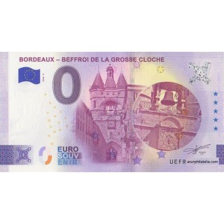 Billet souvenir touristique - 2026-9 - Bordeaux - Beffroi de la grosse cloche - (Gironde)