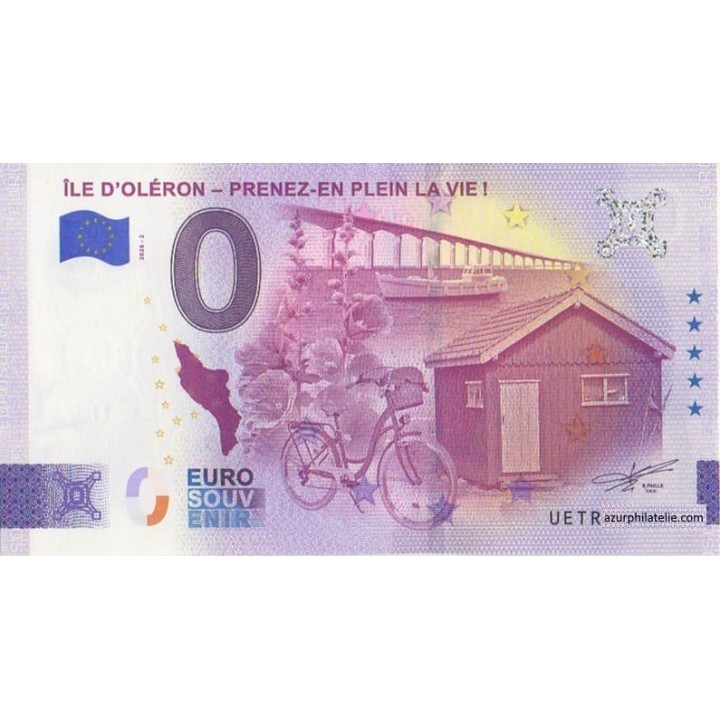 Billet souvenir touristique - 2026-2 - Île d'Oleron - Prenez-en plein la vie  - (Charente-Maritime)