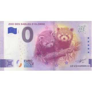 Billet souvenir touristique - 2026-3 - Zoo des sables d'Olonne - (Vendée)