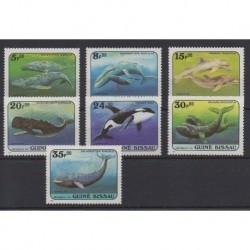 Guinea-Bissau - 1984 - Nb 307/313 - Sea life - Mamals