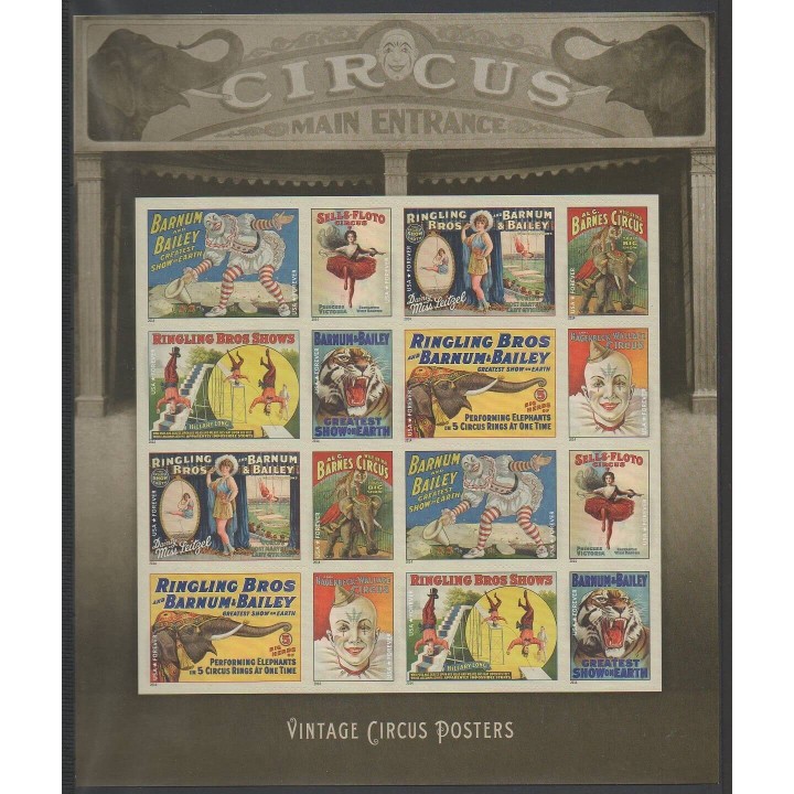 Timbres - États-Unis - 2014 - No 4711/4718 - Cirque