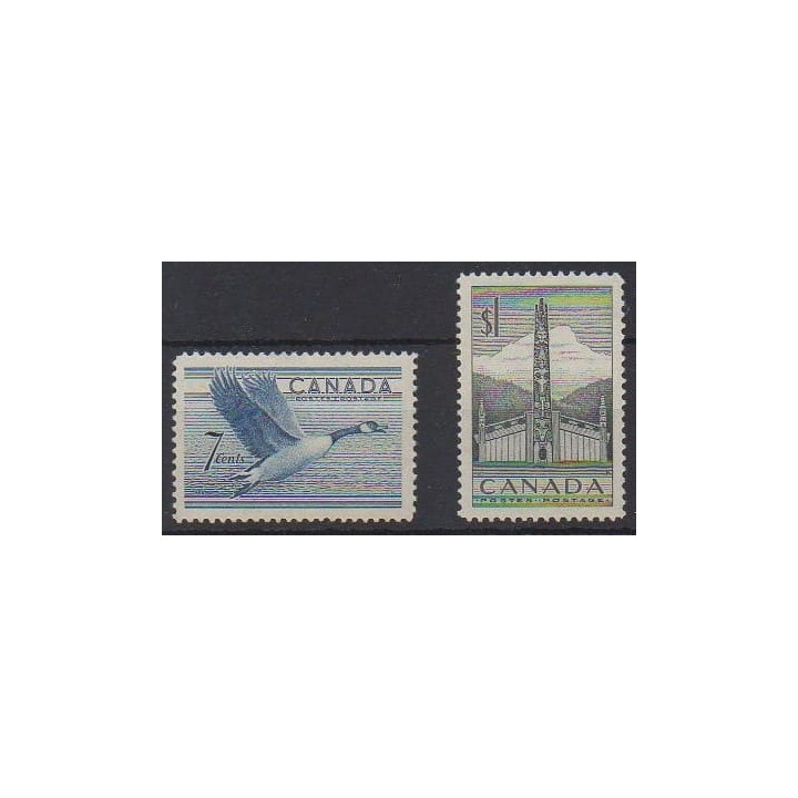 Acheter cette série de timbres du Canada de l'année 1952 (No 255/256).