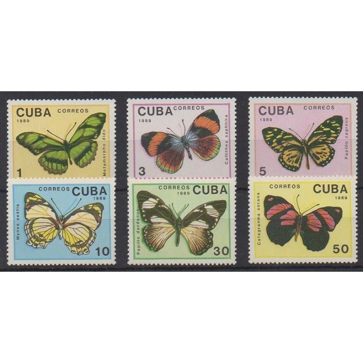 Acheter cette série de timbres de Cuba de l'année 1989 (No 2914/2919).