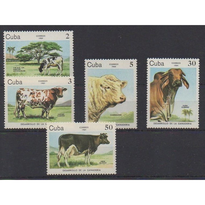 Acheter cette série de timbres de Cuba de l'année 1984 (No 2570/2574).