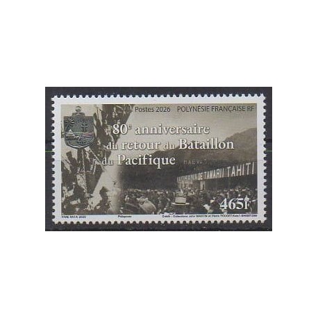 Polynésie - 2026 - No 1388 - Seconde Guerre Mondiale