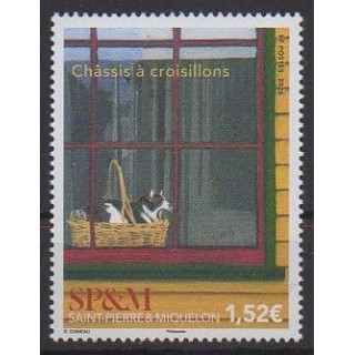 Acheter ce timbre de Saint-Pierre et Miquelon de l'année 2026 (Châssis à croisillons).