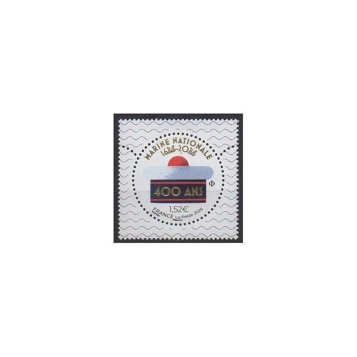 Buy this stamp of France of the year 2026 (400 ans de la marine nationale).