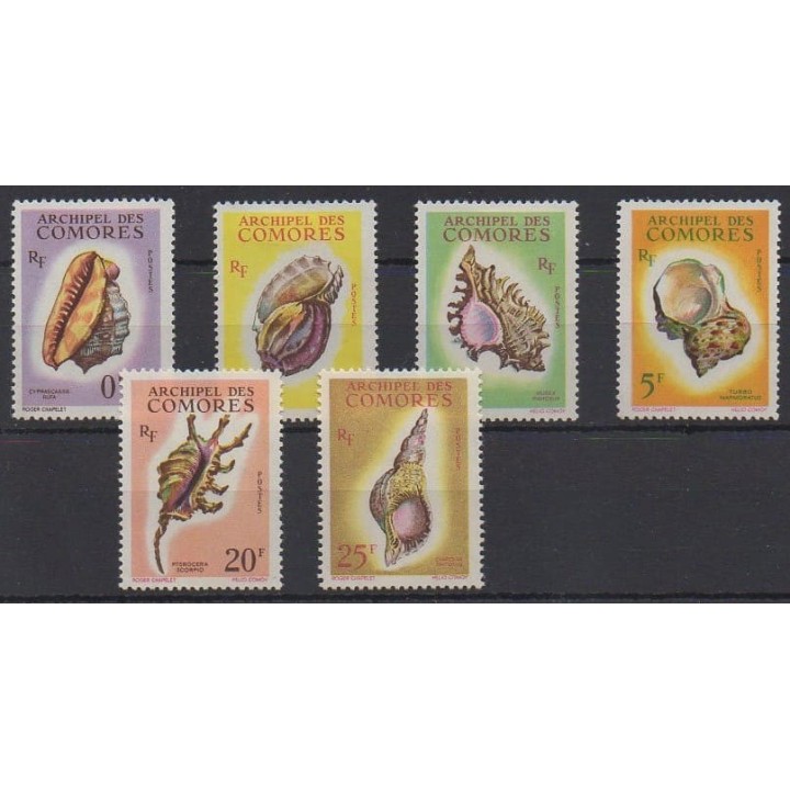 Buy these stamps of Comoros of the year 1962 (Nb 19/24). - Mint hinged