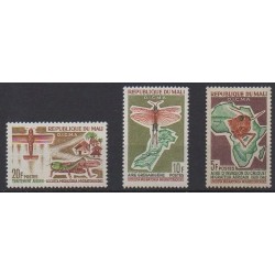Mali - 1964 - Nb 60/62 - Insects - Mint hinged
