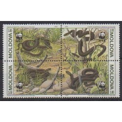 Moldavie - 1993 - No 44/47 - Reptiles - Espèces menacées - WWF