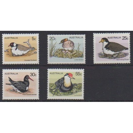 Australie - 1978 - No 636/640 - Oiseaux
