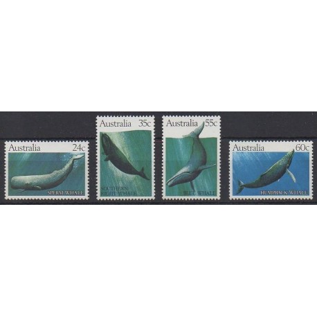 Australie - 1982 - No 763/766 - Vie marine - Mammifères