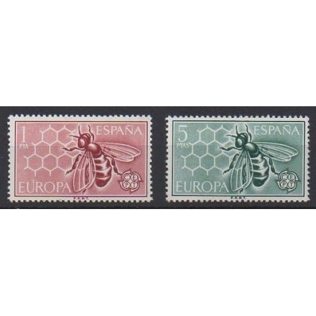 Spain - 1962 - Nb 1119/1120 - Insects - Europa