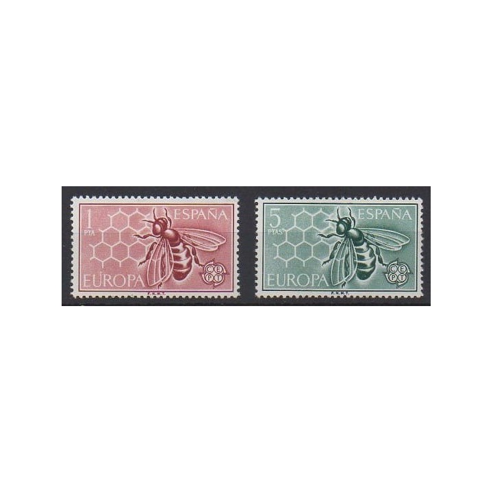 Acheter cette série de timbres d'Espagne de l'année 1962 (No 1119/1120).