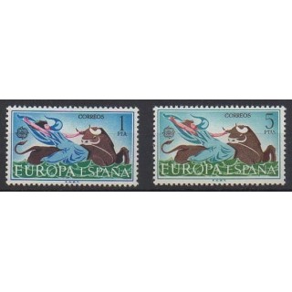 Acheter cette série de timbres d'Espagne de l'année 1966 (No 1402/1403).