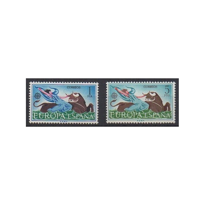 Buy this set of stamps of Spain of the year 1966 (Nb 1402/1403).