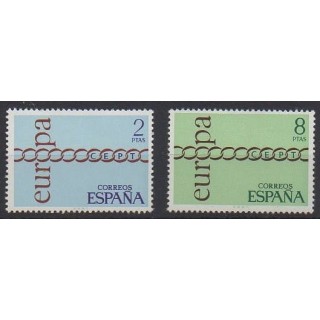 Acheter cette série de timbres d'Espagne de l'année 1971 (No 1686/1687).