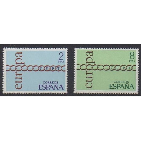 Spain - 1971 - Nb 1686/1687 - Europa