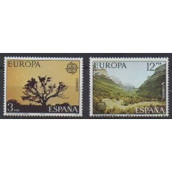 Espagne - 1977 - No 2052/2053 - Sites - Arbres - Europa