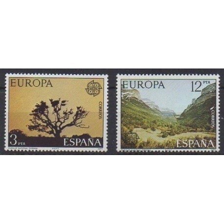 Spain - 1977 - Nb 2052/2053 - Sights - Trees - Europa