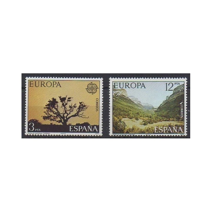 Acheter cette série de timbres d'Espagne de l'année 1977 (No 2052/2053).