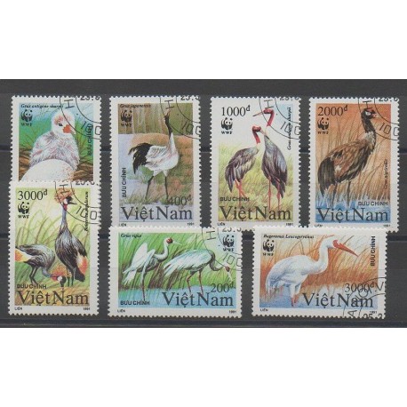 Vietnam - 1991 - No 1176/1182 - Oiseaux - oblitéré