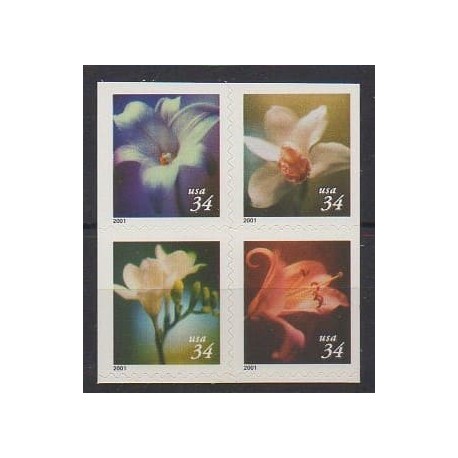 États-Unis - 2000 - No 3141/3144 - Fleurs