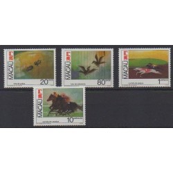 Macao - 1990 - No 627/630 - Animaux