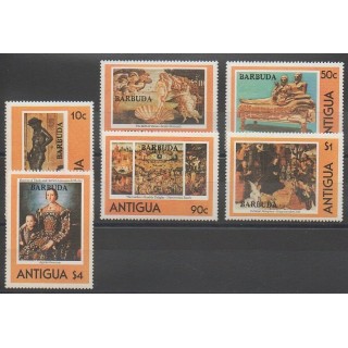 Stamps - Barbuda - 1980 - Nb 487/492 - Art