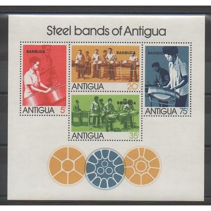 Stamps - Barbuda - 1974 - Nb BF7 - Music