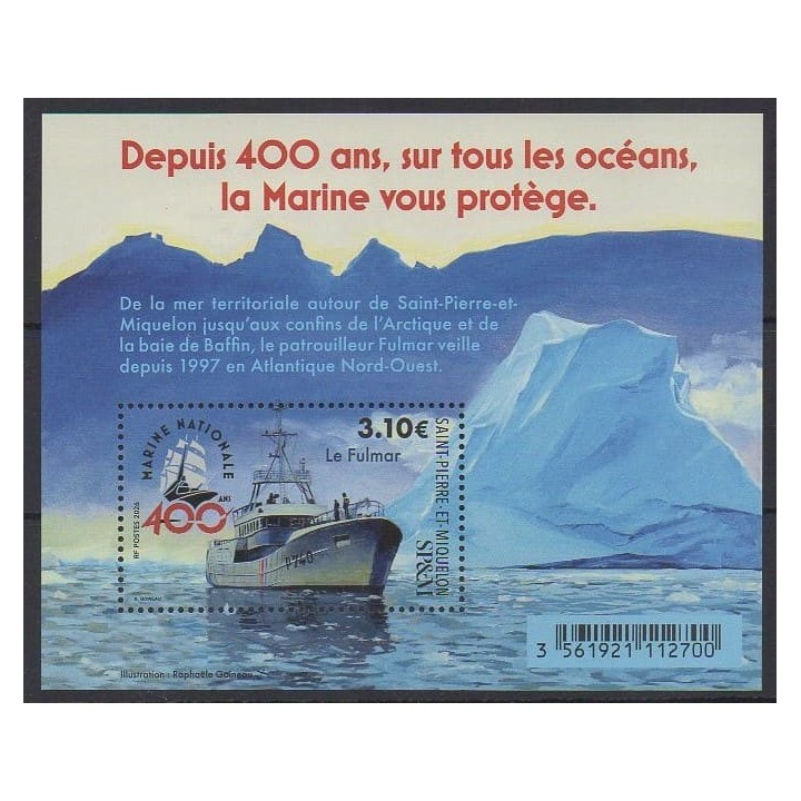 Acheter ce timbre de Saint-Pierre et Miquelon de l'année 2026 (Le Fulmar).