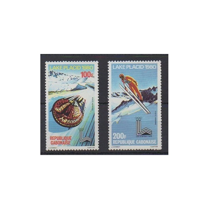 Acheter ces timbres du Gabon de l'année 1980 (No PA226/PA227).
