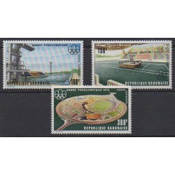 Gabon - 1975 - No PA166/PA168 - Jeux Olympiques d'été