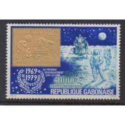Gabon - 1979 - No PA223 - Espace - Timbres sur timbres
