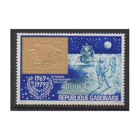 Gabon - 1979 - Nb PA223 - Space - Stamps on stamps