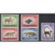 Gabon - 1970 - Nb 261/265 - Mamals - Mint hinged