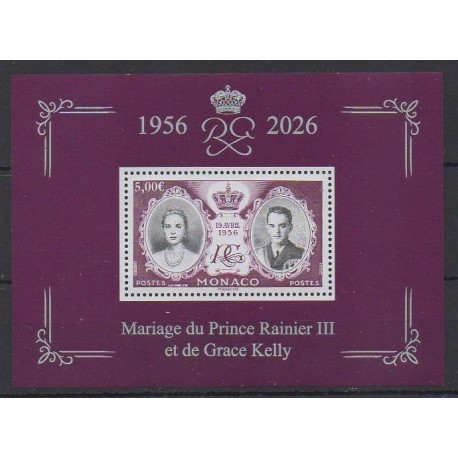 Monaco - 2026 - Mariage Prince Rainier III - Grace Kelly - Royalty