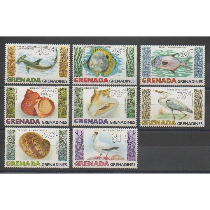 Stamps - Grenadines - 1979 - Nb 304/311 - Shells