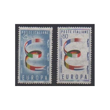 Italie - 1957 - No 744/745 - Europa