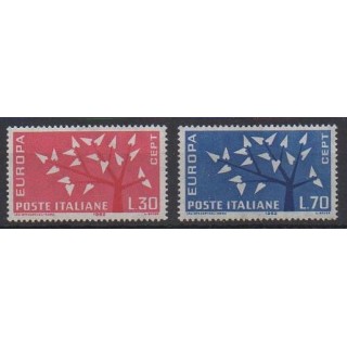 Acheter cette série de timbres d'Italie de l'année 1962 (No 873/874).