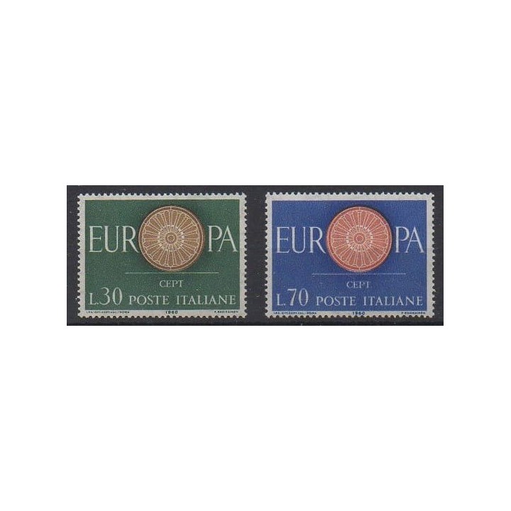 Acheter cette série de timbres d'Italie de l'année 1960 (No 822/823).