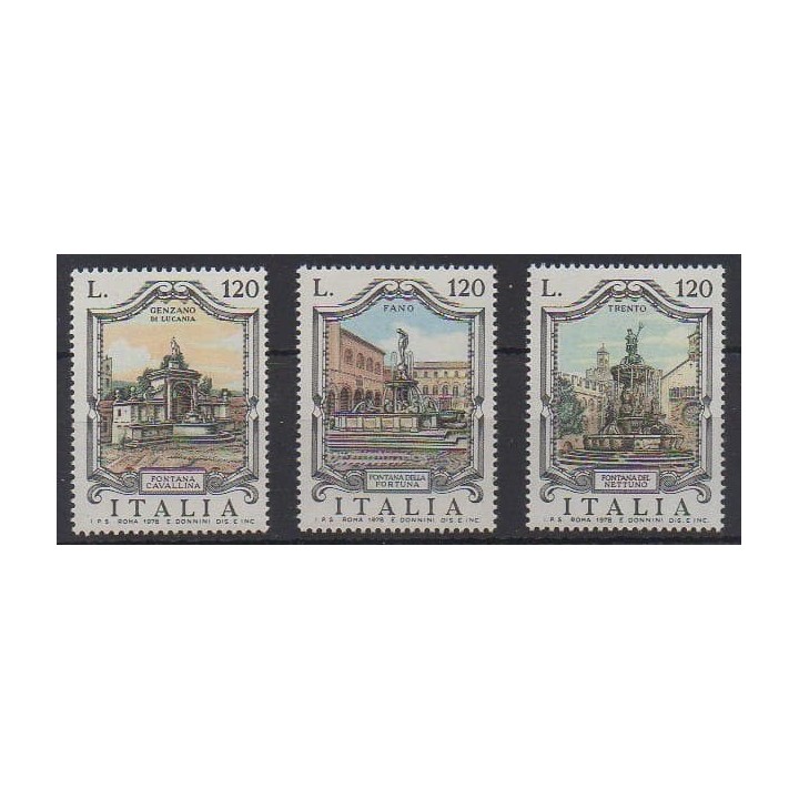 Acheter cette série de timbres d'Italie de l'année 1978 (No 1358/1360).