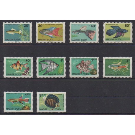 Hungary - 1962 - Nb 1495/1504 - Sea life