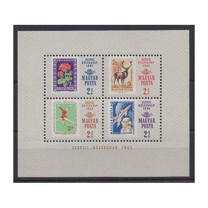 Buy this souvenir sheet  of Hungary of the year 1965 (Nb BF57). - Mint hinged