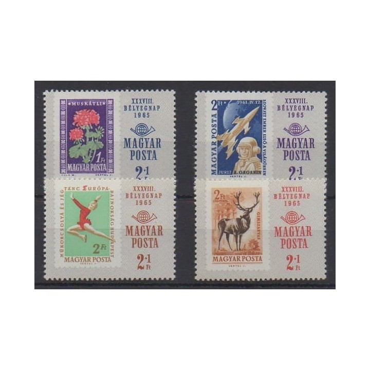 Acheter cette série de timbres de Hongrie de l'année 1965 (No 1776/1779).