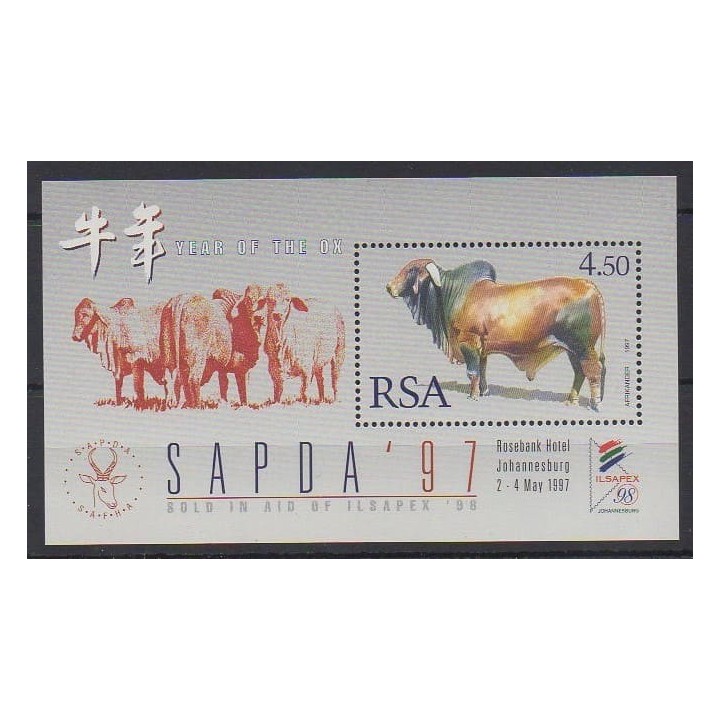 Acheter ce bloc-feuillet d'Afrique du Sud de l'année 1997 (No BF53).